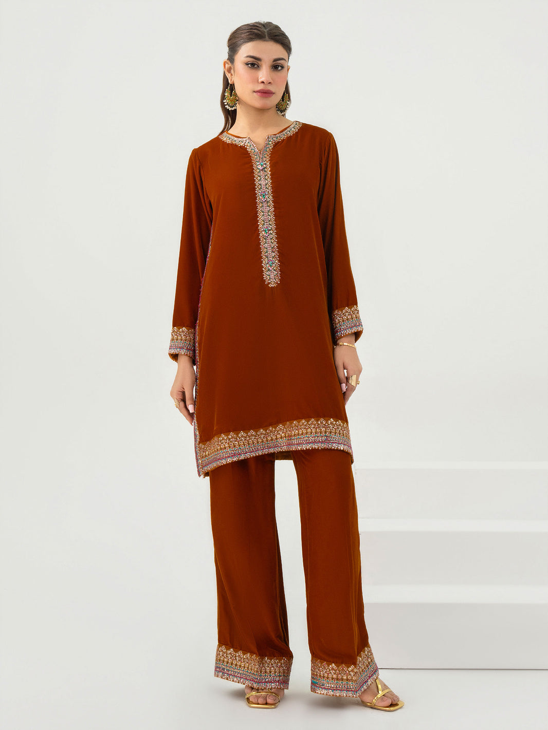 Azure Pret Embroidered Velvet 2 Piece Suit Aristocrat