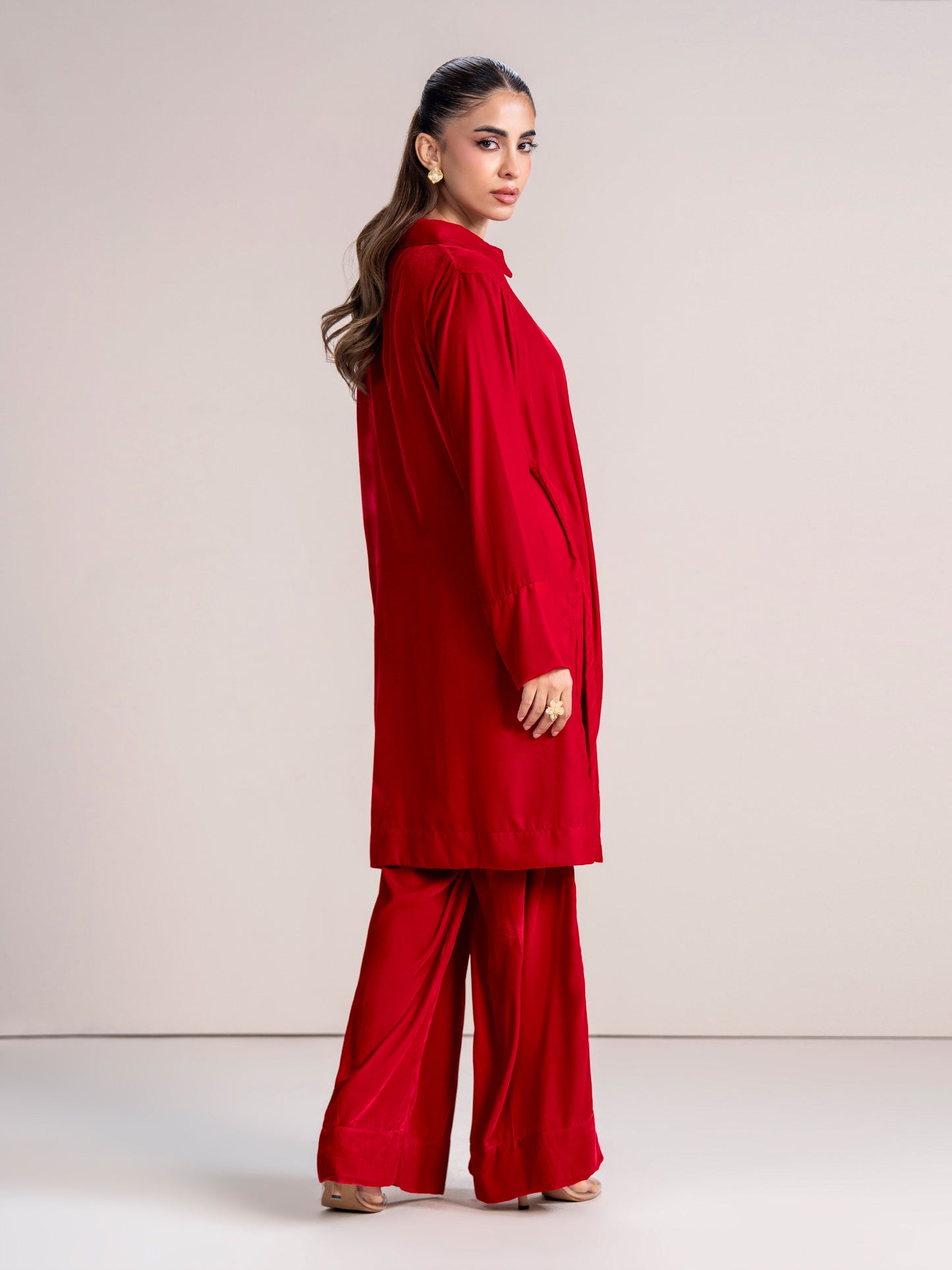 2 Piece Velvet Suit (Pret)