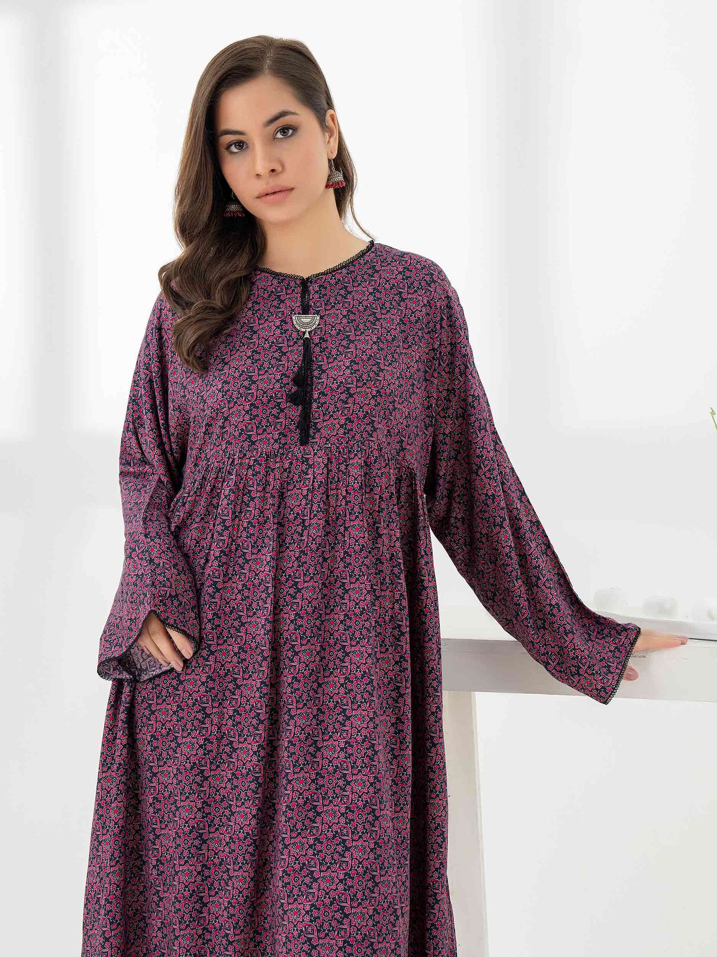 Linen Shirt-Printed (Pret)