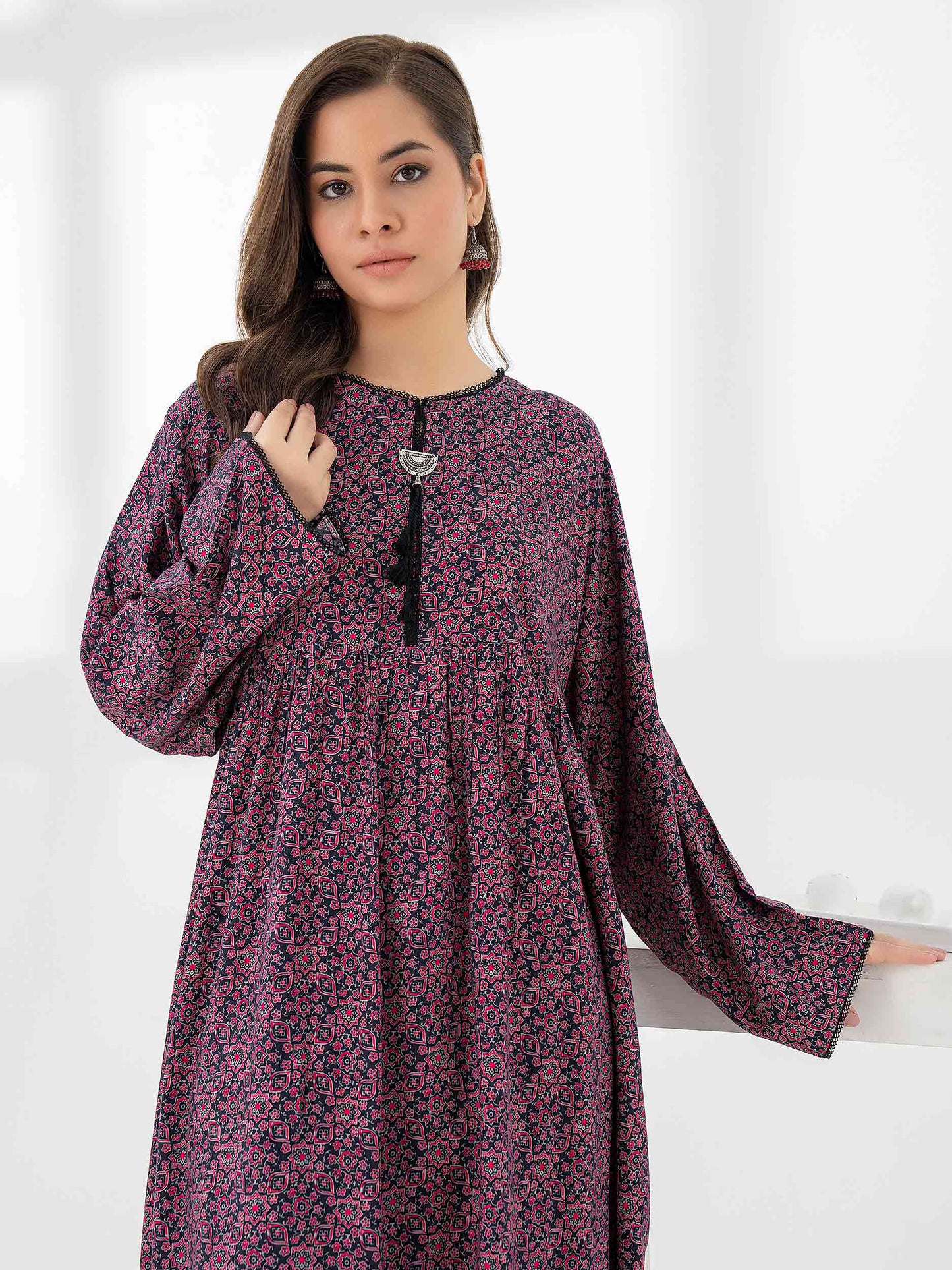 Linen Shirt-Printed (Pret)