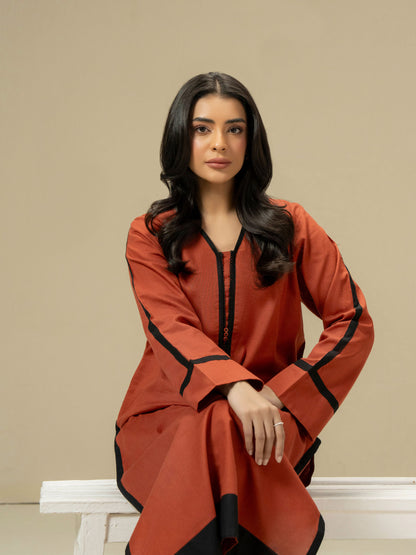 2 Piece Khaddar Suit-Embroidered (Pret)