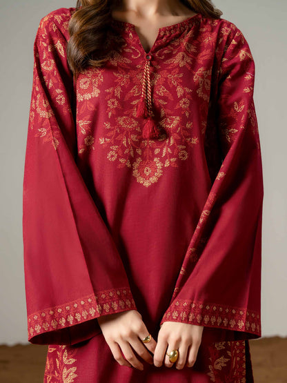 3 Piece Khaddar Suit-Paste Print (Pret)