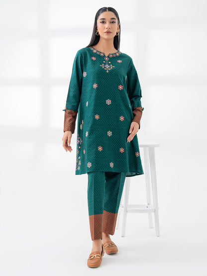 2 Piece Khaddar Suit-Embroidered (Pret)