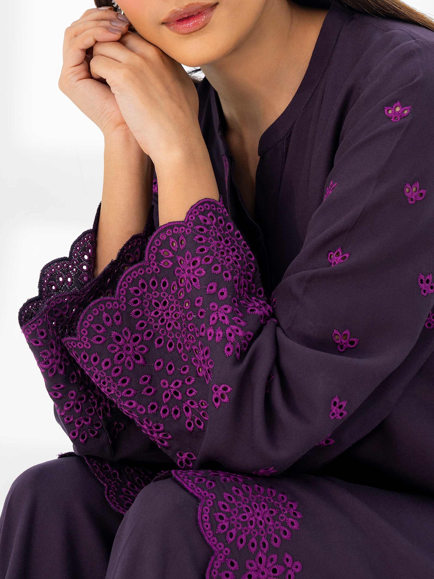 2 Piece Marina Suit-Embroidered (Pret)