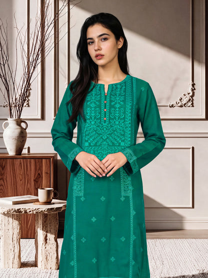 3 Piece Khaddar Suit-Embroidered (Pret)