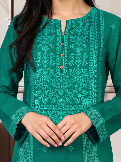 3 Piece Khaddar Suit-Embroidered (Pret)