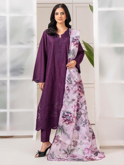 3 Piece Lawn Suit-Embroidered (Pret)