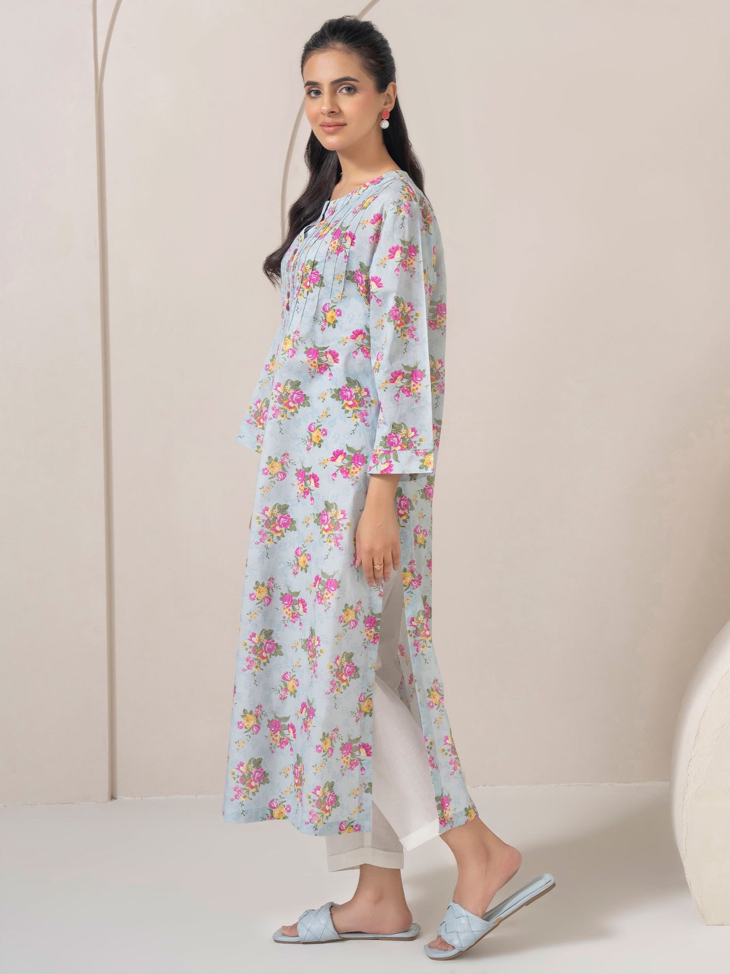 Lawn Shirt-Printed (Pret)