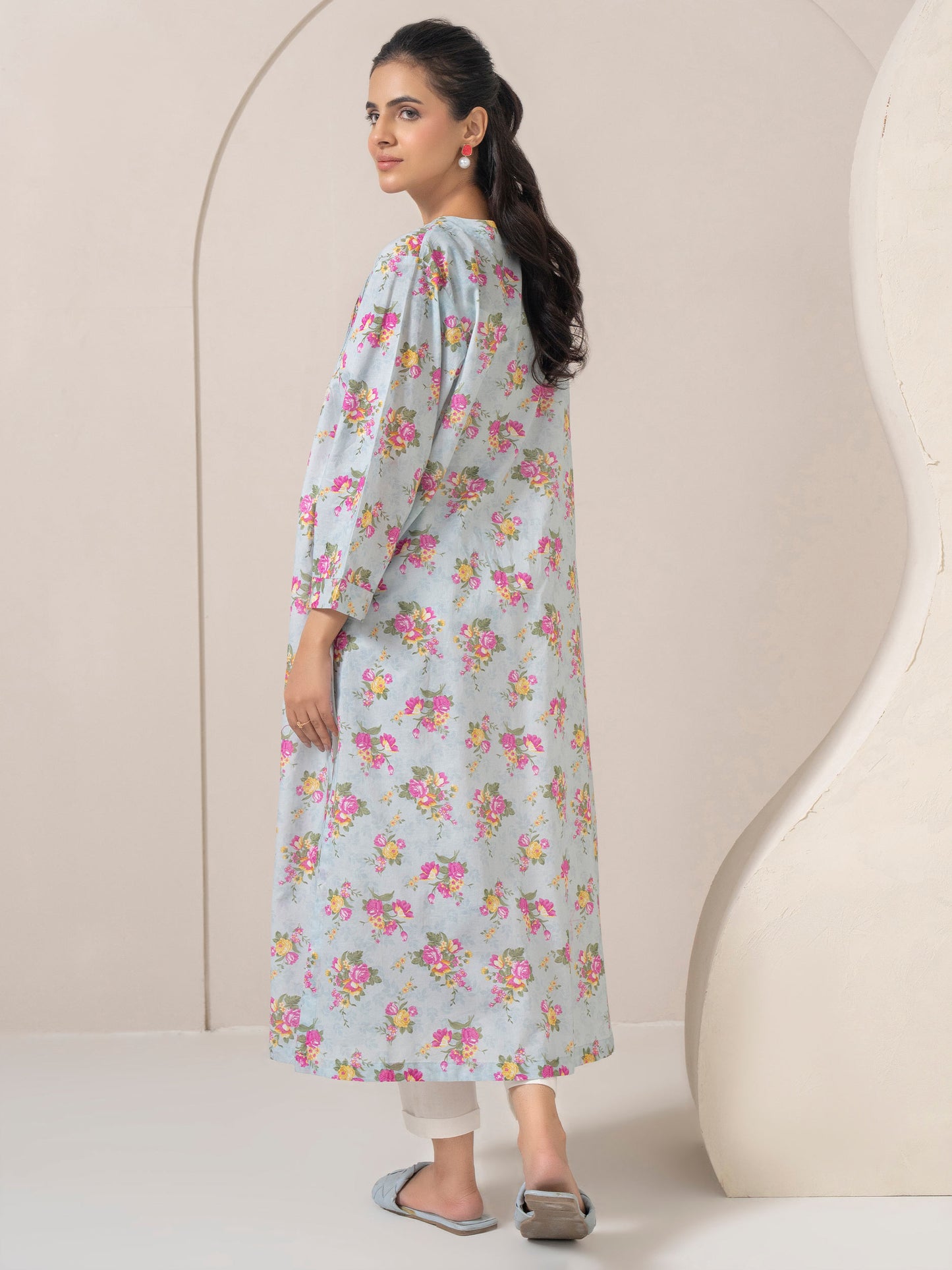 Lawn Shirt-Printed (Pret)