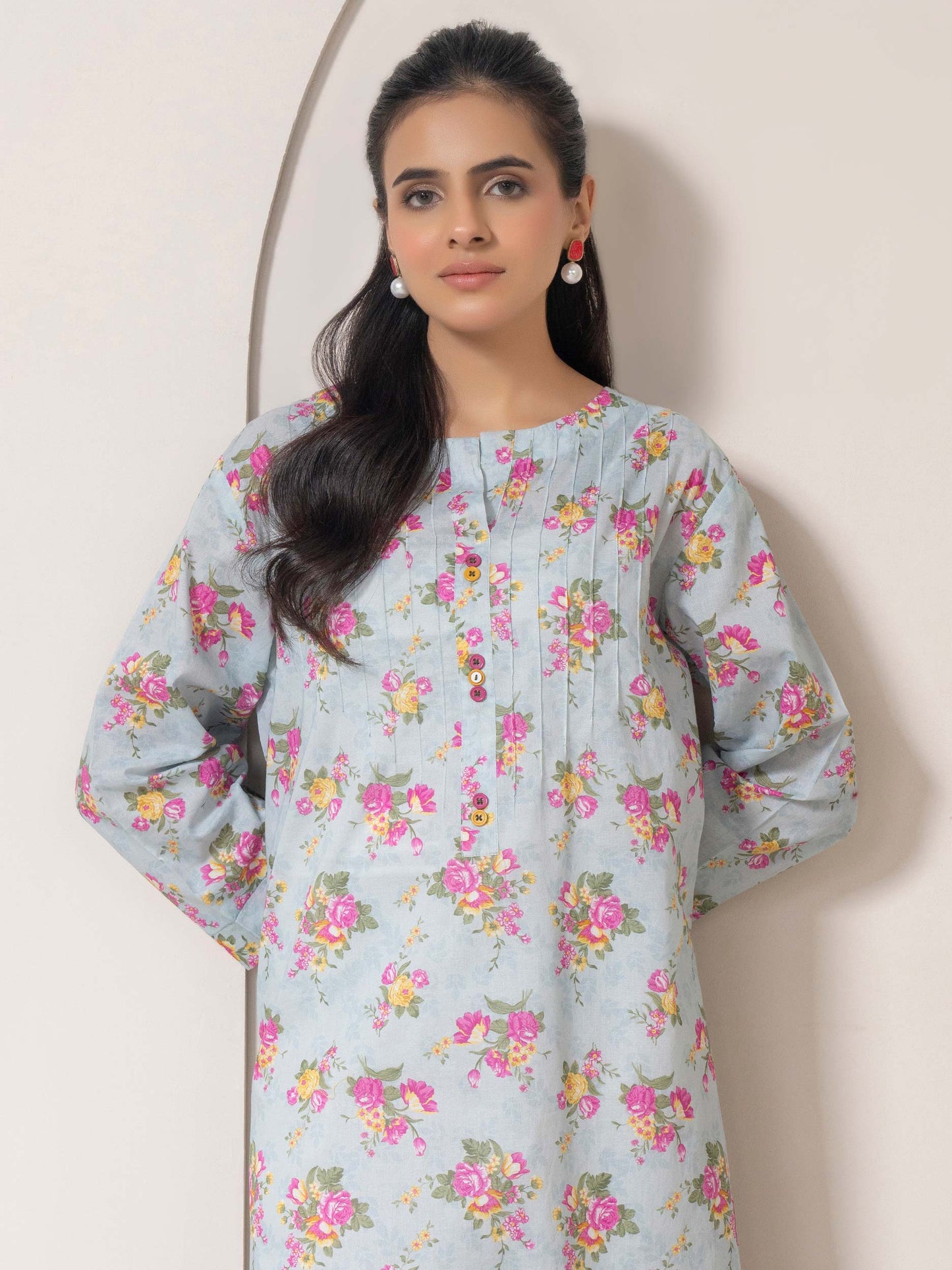 Lawn Shirt-Printed (Pret)