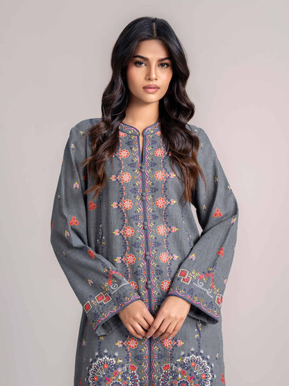 Yarn Dyed Co-ord Set- Embroidered