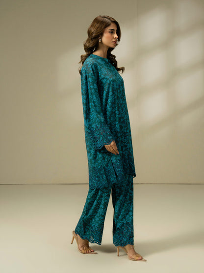 2 Piece Linen Suit-Embroidered (Pret)