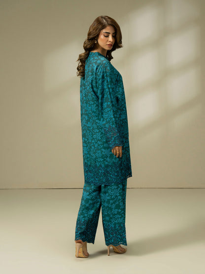 2 Piece Linen Suit-Embroidered (Pret)
