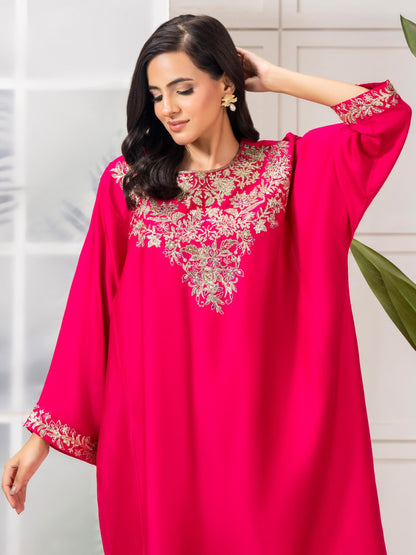 2 Piece Satin Suit-Embellished (Pret)