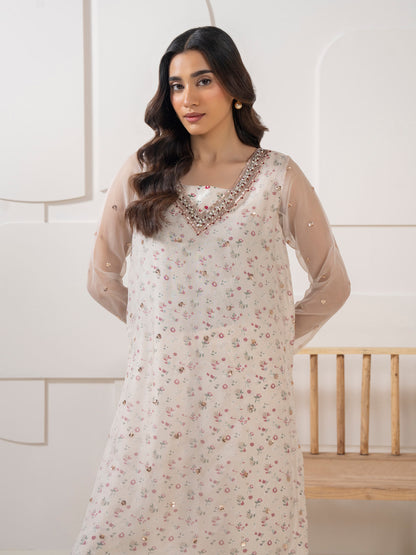 2 Piece Silk Suit-Embroidered (Pret)