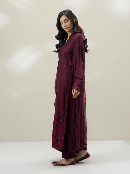 3-Piece Crepe Suit- Embroidered (Pret)