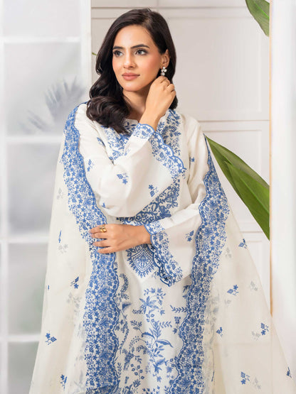 3 Piece Lawn Suit-Embroidered (Pret)