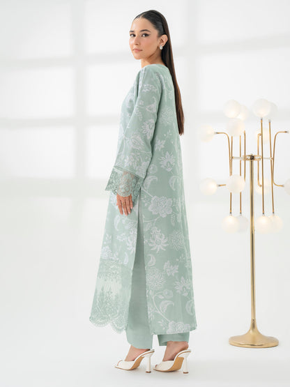 2 Piece Jacquard Suit-Embroidered (Pret)