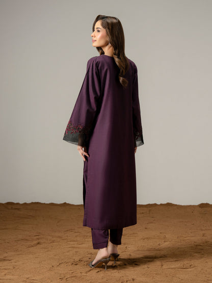 2 Piece Yarn Dyed Suit-Embroidered (Pret)