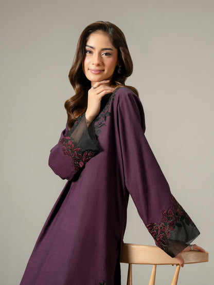 2 Piece Yarn Dyed Suit-Embroidered (Pret)