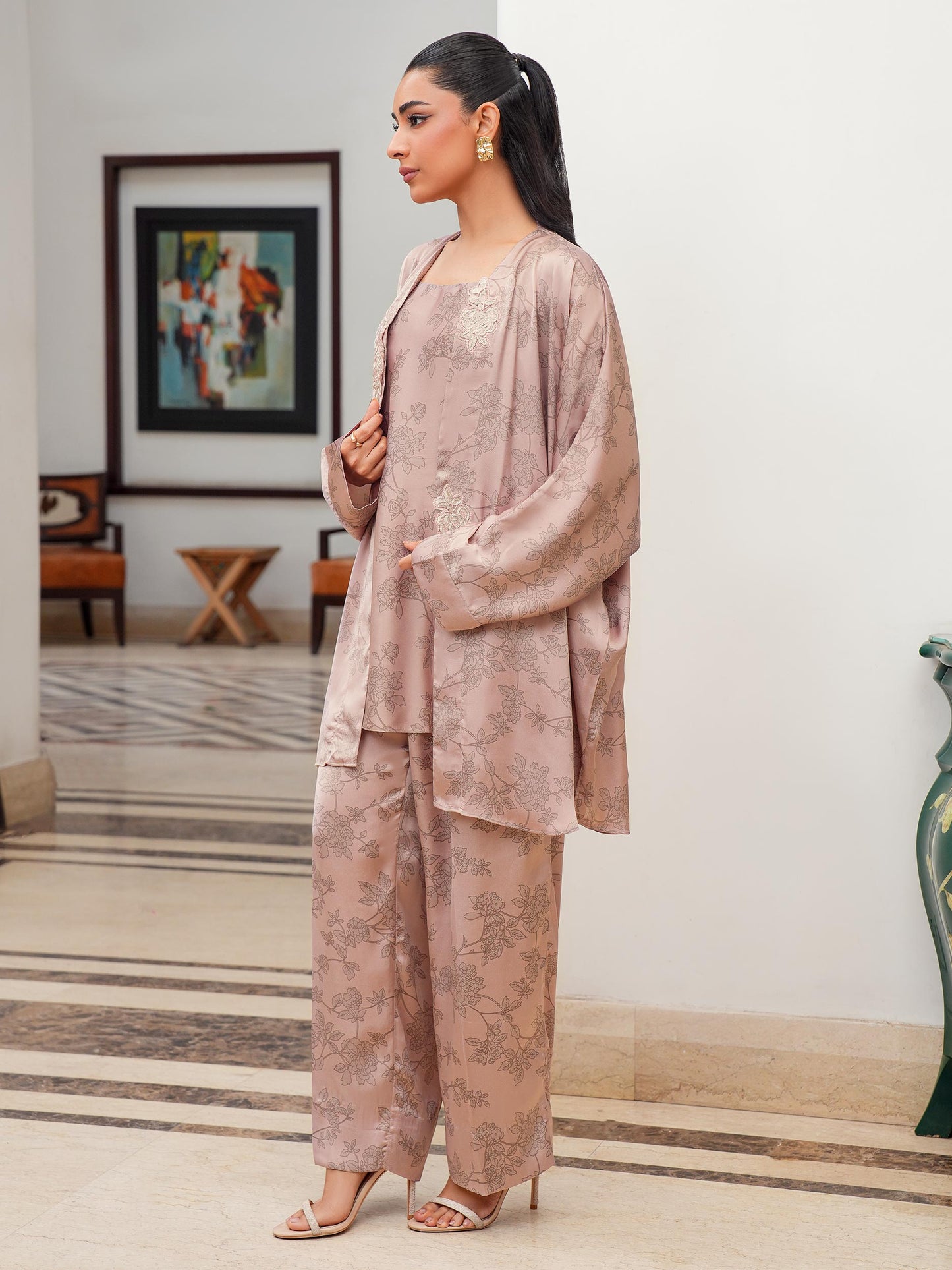 2 Piece Silk Co-ord Set