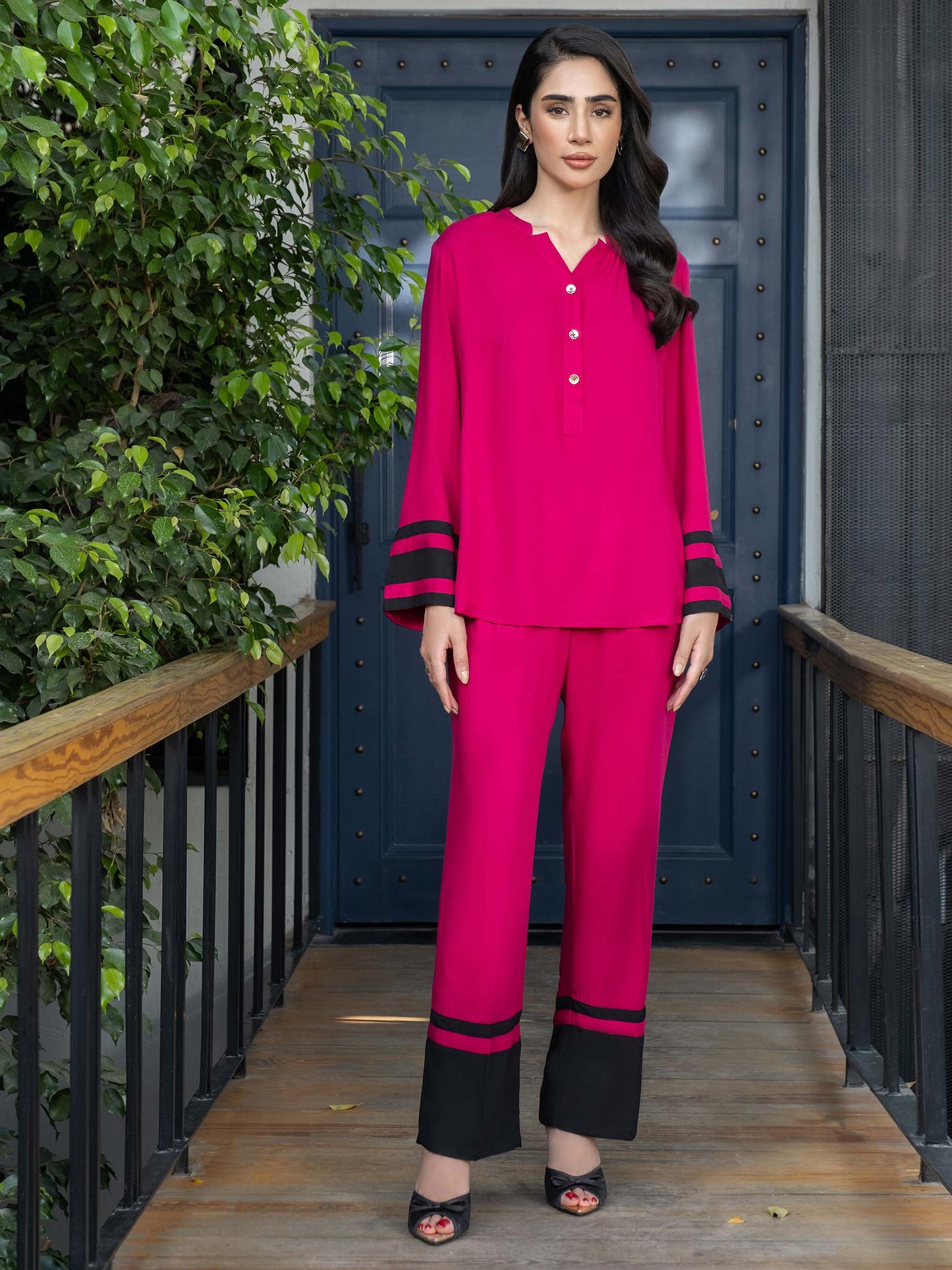 Dyed Color Block Marina Co-Ord Set