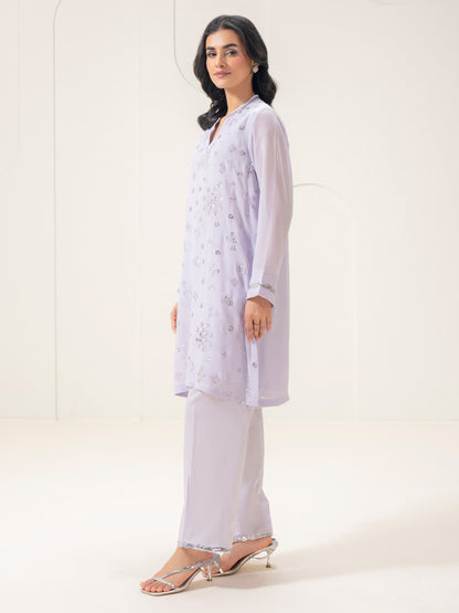 2 Piece Chiffon Suit-Embellished (Pret)