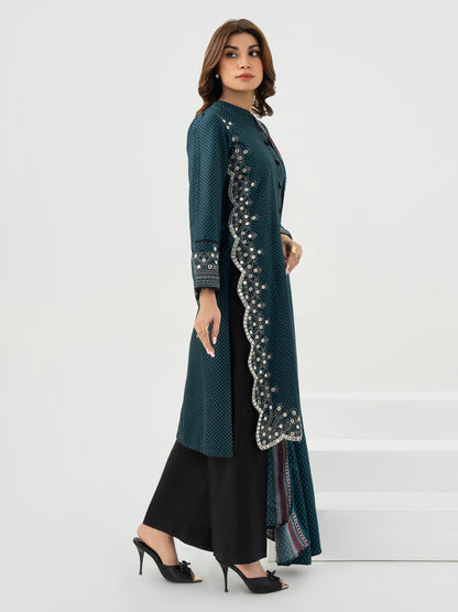 2 Piece Khaddar Suit-Embroidered (Pret)