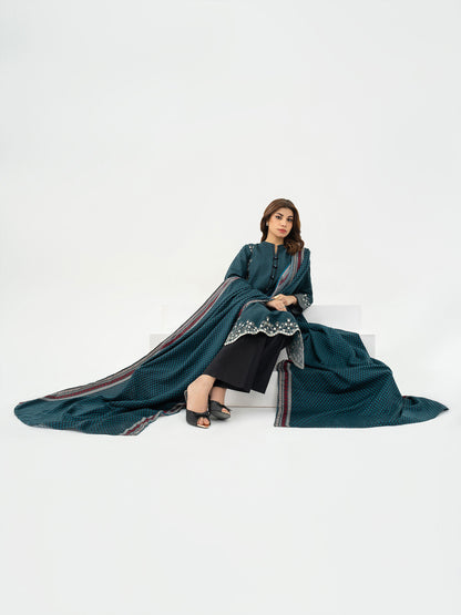 2 Piece Khaddar Suit-Embroidered (Pret)