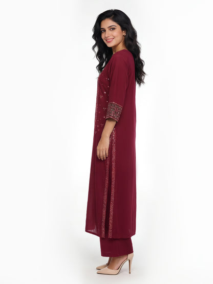 2 Piece Lawn Suit- Embroidered (Pret)