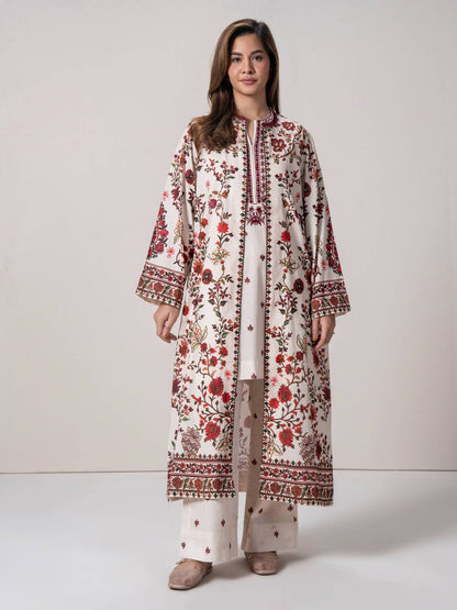 2 Piece Cardigan Khaddar Suit (Pret)
