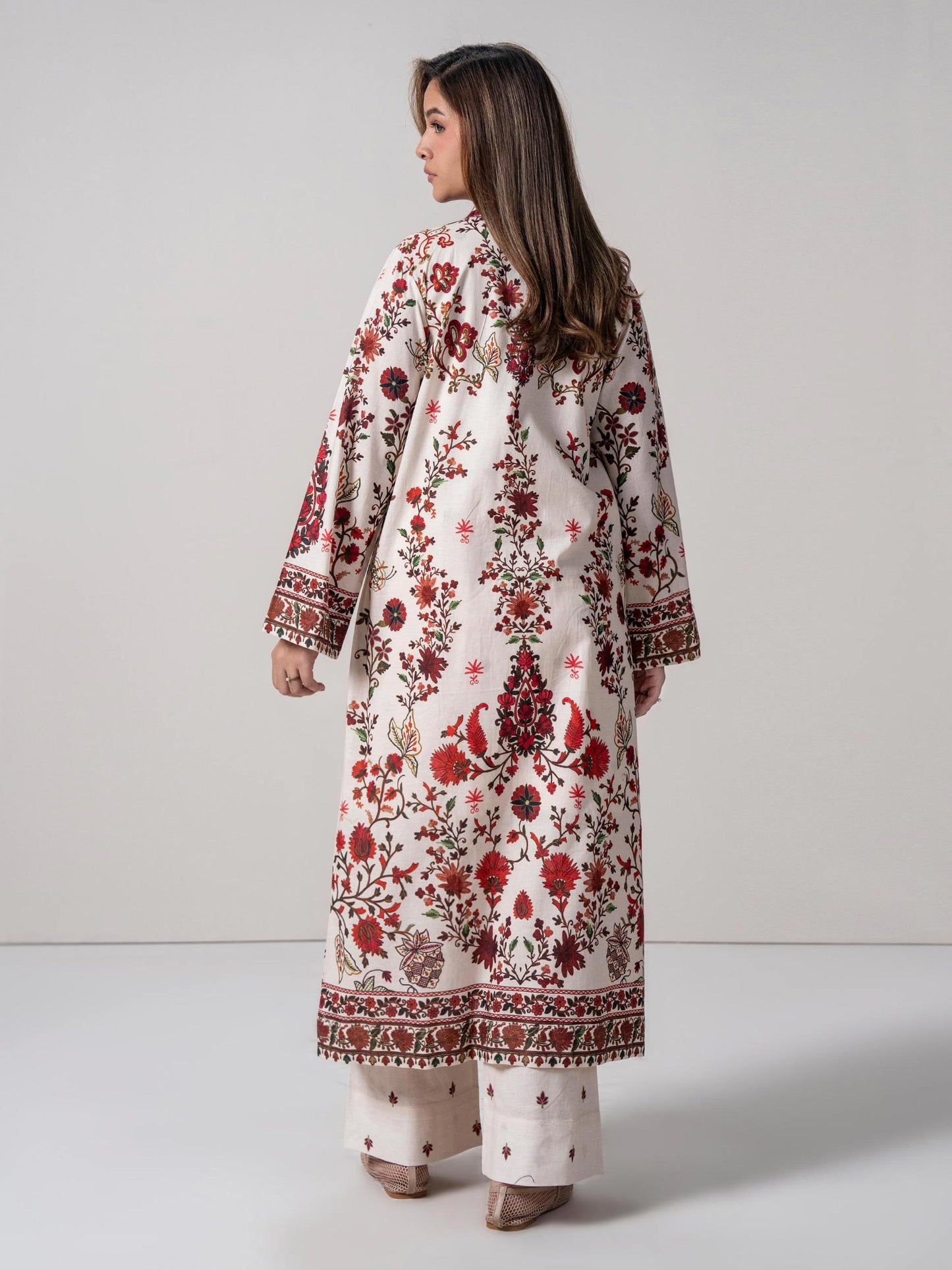 2 Piece Cardigan Khaddar Suit (Pret)