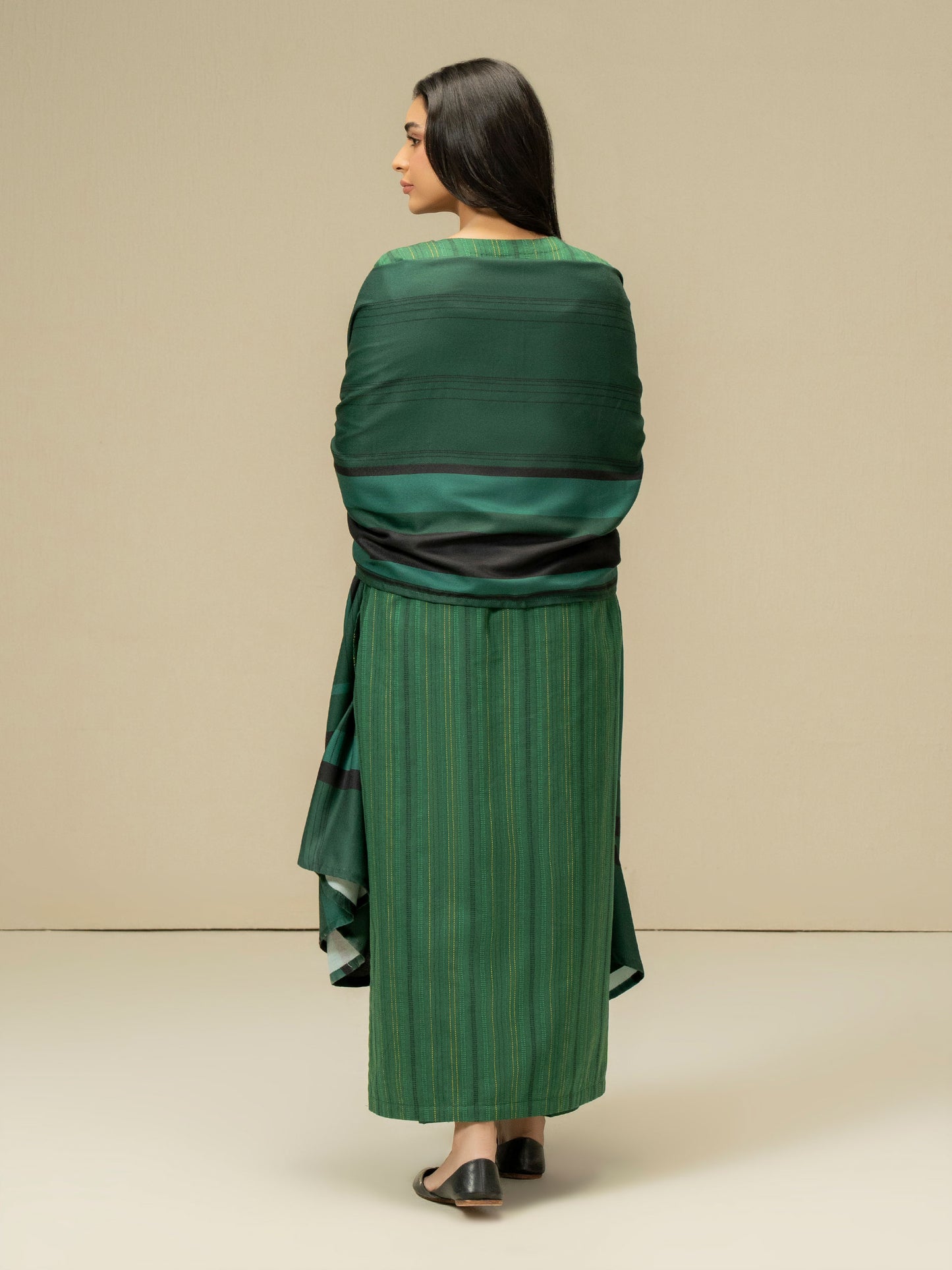 3 Piece Yarn Dyed Suit-Embroidered (Pret)