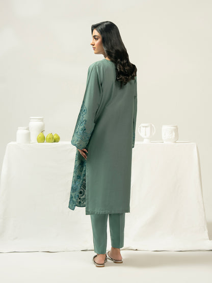 2 Piece Dobby Suit-Embroidered (Pret)