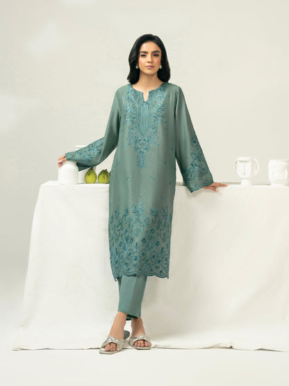 2 Piece Dobby Suit-Embroidered (Pret)