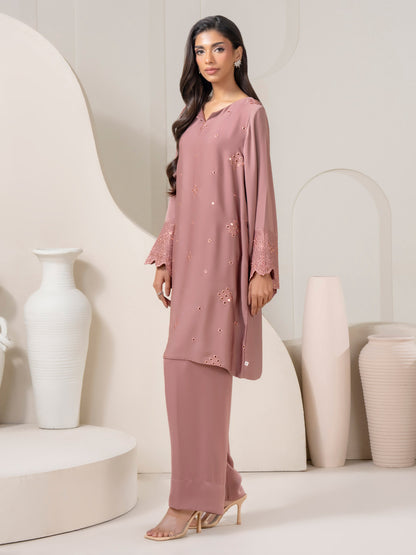2 Piece Silk Suit-Embroidered (Pret)