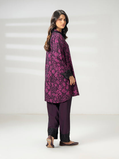 2 Piece Jacquard Suit-Embroidered (Pret)
