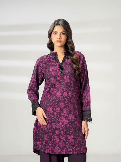 2 Piece Jacquard Suit-Embroidered (Pret)