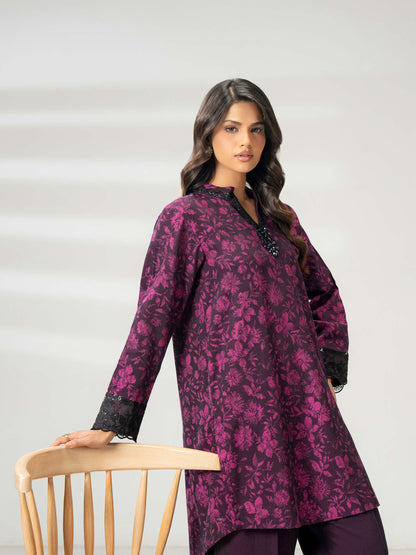 2 Piece Jacquard Suit-Embroidered (Pret)