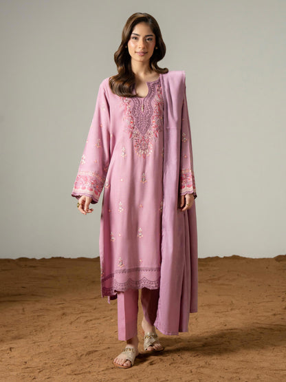 3 Piece Zari Suit-Embroidered (Pret)