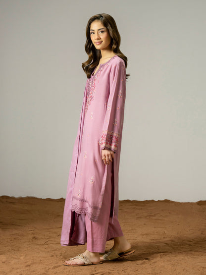 3 Piece Zari Suit-Embroidered (Pret)