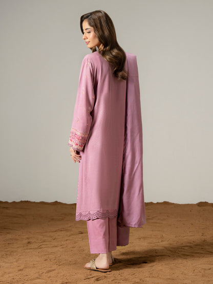 3 Piece Zari Suit-Embroidered (Pret)