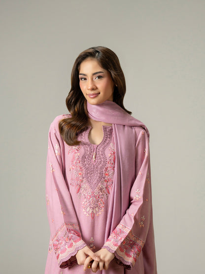 3 Piece Zari Suit-Embroidered (Pret)