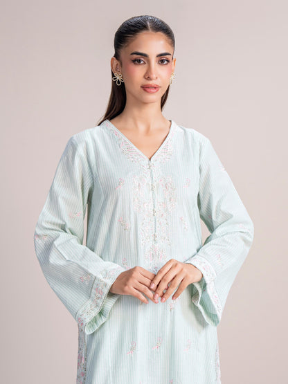 2 Piece Yarn Dyed Suit- Embroidered (Pret)
