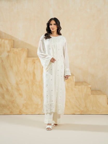 2 Piece Chiffon Suit-Embroidered (Pret)