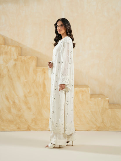 2 Piece Chiffon Suit-Embroidered (Pret)