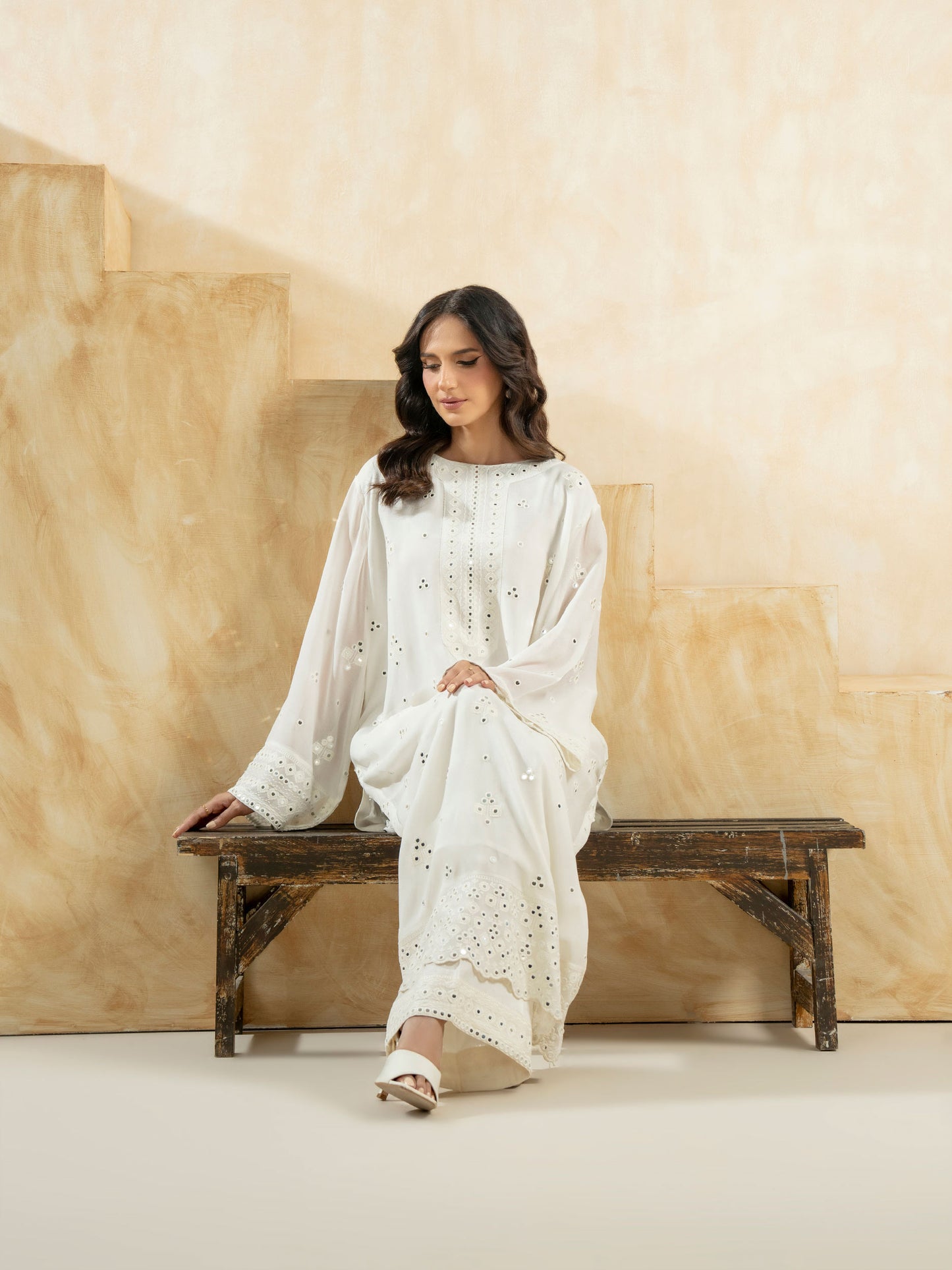 2 Piece Chiffon Suit-Embroidered (Pret)