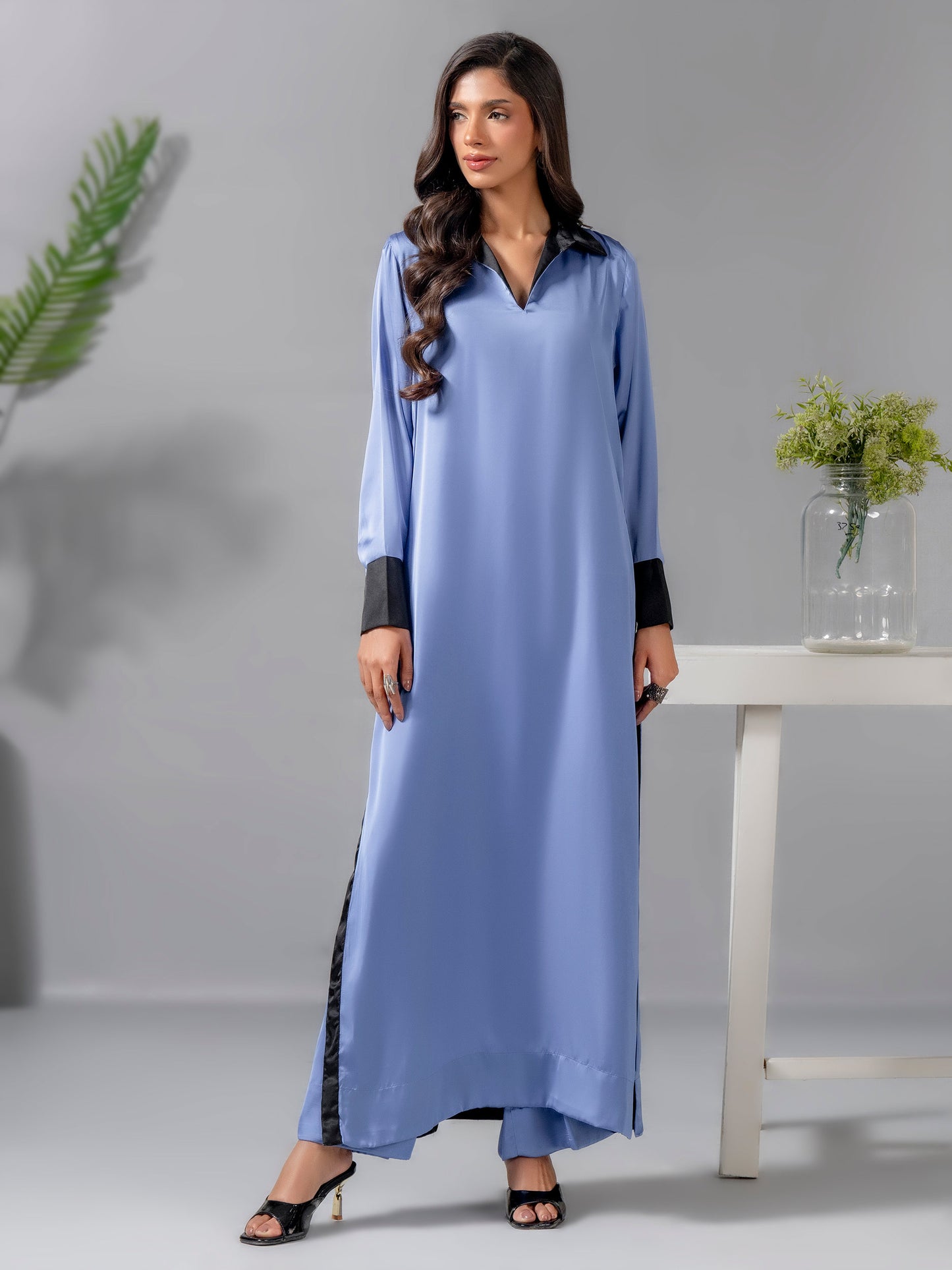 2 Piece Silk Suit-Dyed (Pret)