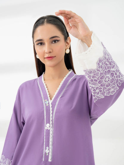 2 Piece Khaddar Suit-Embroidered (Pret)