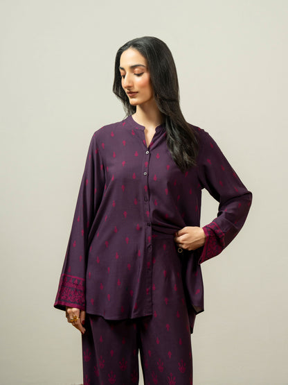 Linen Co-ord Set-Printed  (Pret)